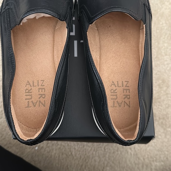 Black Slip-On Loafers with Cushioned Sole main image 7